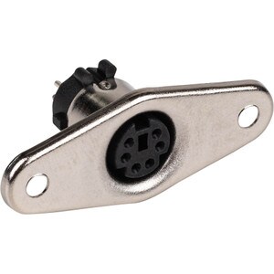 Main product image for 6-Pin Mini DIN Chassis Mount Jack090-627